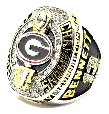 NCAA / 2021 Georgia Bulldogs Championship  Ring / Bennett - Image 1 of 4