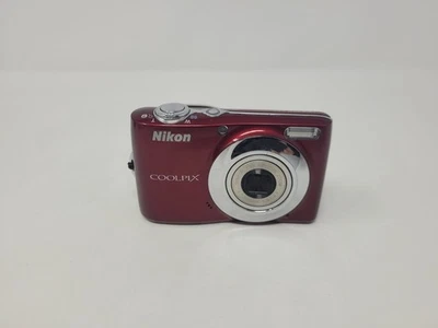 Cámara digital Nikon COOLPIX L22 12 MP 3,6x CCD óptica vintage roja - 100 % funcionando Foto 1 de 4