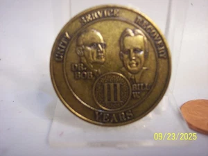 UNITY SERVICE RECOVERY III YEARS TO THINE OWN SELF BE TRUE CHALLENGE COIN - Picture 1 of 2