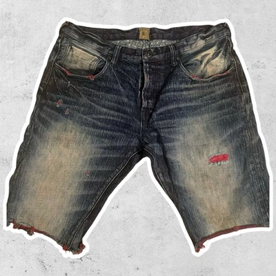 Pantalones Cortos de Jean PRPS Para Hombres 38 Actual 36 Diseñador Denim Informal Skate Azul Foto 1 de 4