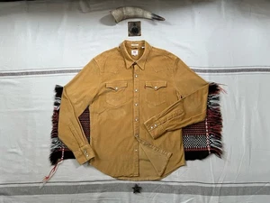 Levi's Cord Barstow Western Hemd M Mustard Tobacco Slim Stretch Vintage 2018 - Bild 1 von 18