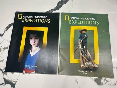 National Geographic EXPEDITIONS Travel Catalog 2003 Lot Of 2 Foto 1 de 4