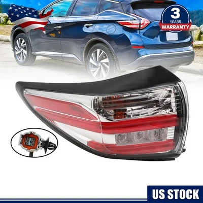 Outer Left Driver Side Tail Lamp Light Assembly For 2015 2016-2018 Nissan Murano - Изображение 1 из 4