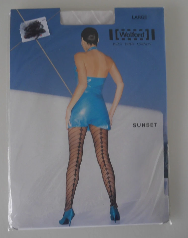 Absolutamente Raro: ¡Medias Wolford Sunset! Talla L! Color: Alta costura (blanco crema) Foto 1 de 2