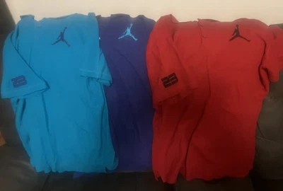 3 Camisas Polo Jordan Para Hombres XL Manga Corta Jumpman Logo Bordado Nike NBA Foto 1 de 4