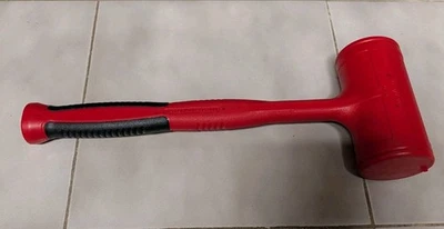 NUEVO Snapon Dead Blow Hammer Modelo HBFE56 56 oz Rojo Mango de Agarre Suave Foto 1 de 3