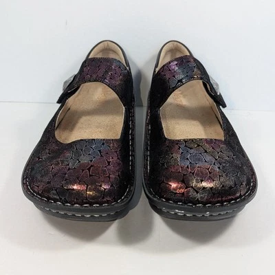 ZAPATOS ALEGRIA BY PG LITE MARY JANE TALLA 39/ US 9 PAL-130W CUERO IRIDISCENTE Foto 1 de 4