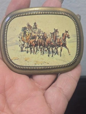Hebilla de cinturón vintage para caballos de diligencia Old Western Foto 1 de 4
