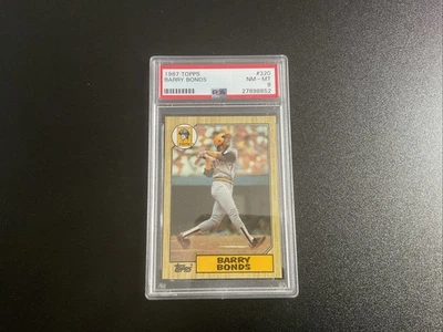 Barry Bonds 1987 Topps #320 RC PSA 8 casi nuevo-como nuevo Foto 1 de 2