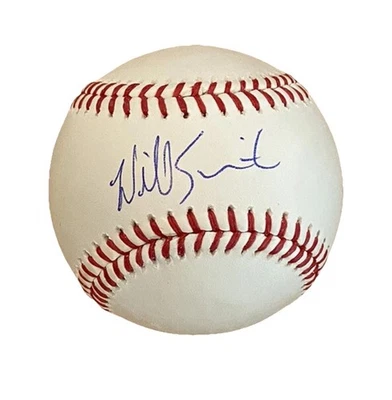 Autenticación autografiada de fanáticos del béisbol firmada por Will Smith Dodgers Foto 1 de 2