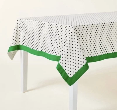 NUEVO Mantel Kate Spade New York X Target 84x60 Lunares Crema/Verde Foto 1 de 4