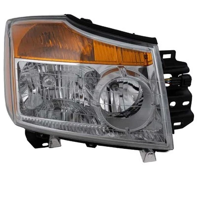 For 2008-2015 TITAN Front Right Headlight Amber & Clear Plastic 26010-ZR00A V - Imagem 1 de 4