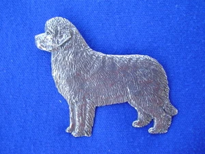 Newfoundland Standing Pin #96A dog jewelry pewter newfy by Cindy A. Conter - Picture 1 of 1