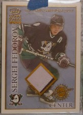 Sergei Fedorov 2003-04 Pacific Crown Royale Game-Worn PATCH Version /220 Ducks