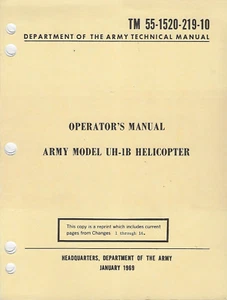 Historical book for UH-1B, Helicopter, Army Model, Helicopter - Imagen 1 de 1