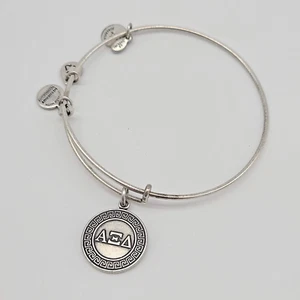 Pulsera Alex and Ani Alpha Xi Delta - Acabado Plata Rafaeliana - Imagen 1 de 6