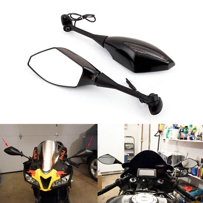 Espejos retrovisores LED para Suzuki GSXR750 2009 2010 2011 2012 2013 señales de giro Foto 1 de 4