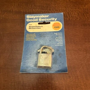 Vintage Slaymaker Rustless Padlock Metal Lock Antique with Key - Picture 1 of 2