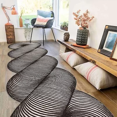 Alfombra Corredor Abstracta Moderna A Mano 100% Lana Mejor Decoración del Hogar Regalo Foto 1 de 4