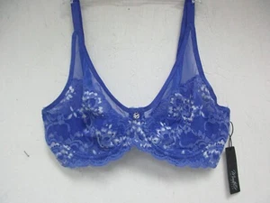 Montelle 9318 Grace Unlined High Apex Bra Aruba/White Size 34C New!!! - Picture 1 of 2