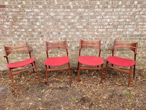 Vintage MCM Danish Modern Erik Buck Buch Chairs Christensens Mobelfabrik Vamdru - Picture 1 of 14