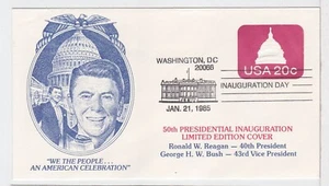 TurtlesTradingPost- Ronald Reagan Inauguration 2nd Term 1985- Unsigned Cachet - Picture 1 of 1