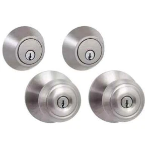 NEW Defiant Hartford Satin Nickel Single Cylinder Keyed Entry Project Pack - Picture 1 of 4