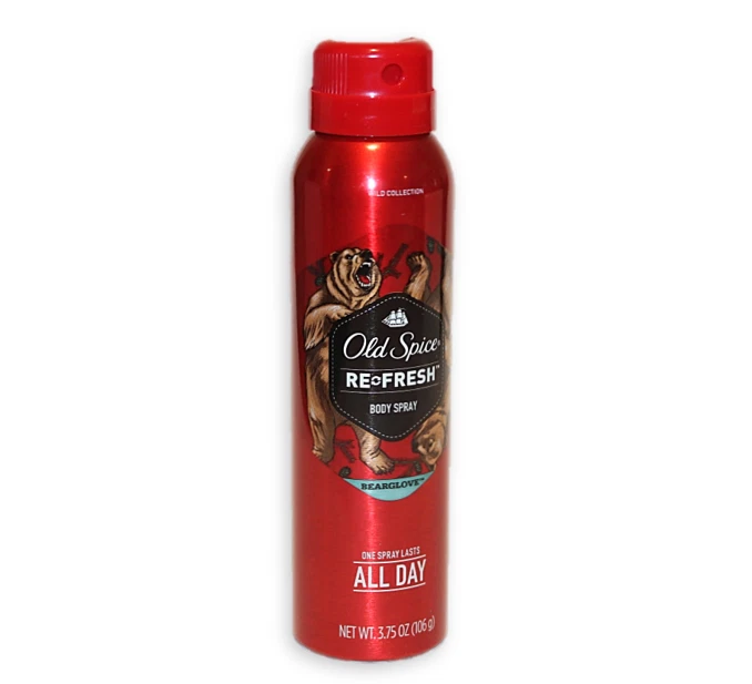 Old Spice BEARGLOVE Refresh BODY Spray 3,75 oz. Wild Collection NUEVO Foto 1 de 1