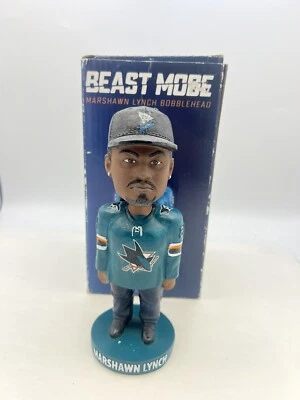 Marshawn Lynch San Jose SJ Sharks Bobblehead BEAST MODE (O8) - Image 1 of 4