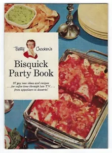 Vintage Recipe Book BISQUICK PARTIES Betty Crocker Baking Cookbook General Mills - Picture 1 of 5