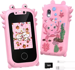 Kids Smart Phone for Girls, Toddler Toys for 3-10, Touchscreen HD Dual Camera Ki - Picture 1 of 12