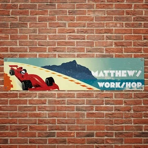 Monaco Futurist Banner Outdoor Vinyl Sign for Garages Workshops Trackside - Picture 1 of 3