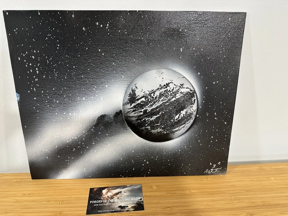 Spray Paint Planet Art Original Design 14 X 11 - Image 1 of 1