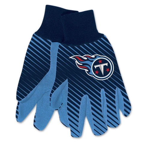 TENNESSEE TITANS STRIPED UTILITY GRIPPER DOTS GLOVES NEW WINCRAFT 👀 Cover