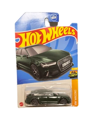 Vagones Hot Wheels 2023 1/5 '17 Audi RS Avant verde #187 Foto 1 de 4