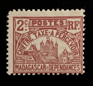 Madagascar Postage ~ Government Building ~ 4c Violet Stamp ~ Posted ~ 1908 ~ N86 - Picture 1 of 2