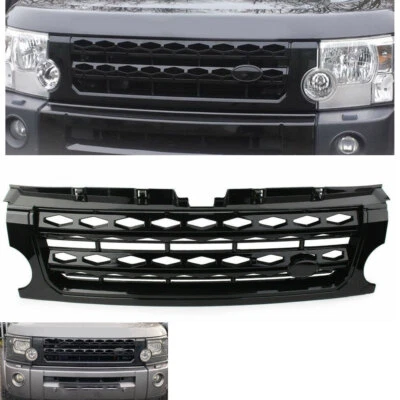 Black Front Grille Bumper Mesh For Land Rover Discovery LR3 2005-2009 06 07 08 - Imagem 1 de 4