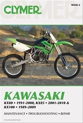 NUEVO MANUAL DE REPARACIÓN DE SERVICIO CLYMER KAWASAKI KX80 KX85 KX100 ENVÍO GRATUITO Foto 1 de 2