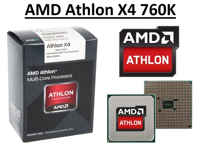 AMD Athlon X4 760K Quad Core ''Richland'' Processor 3.8 - 4.1 GHz, FM2, 100W CPU - Image 1 of 4