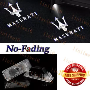 Kit de proyector HD con emblema de puerta de luz LED para coche 2 piezas para Maserati GranTurismo 12-19 - Imagen 1 de 10