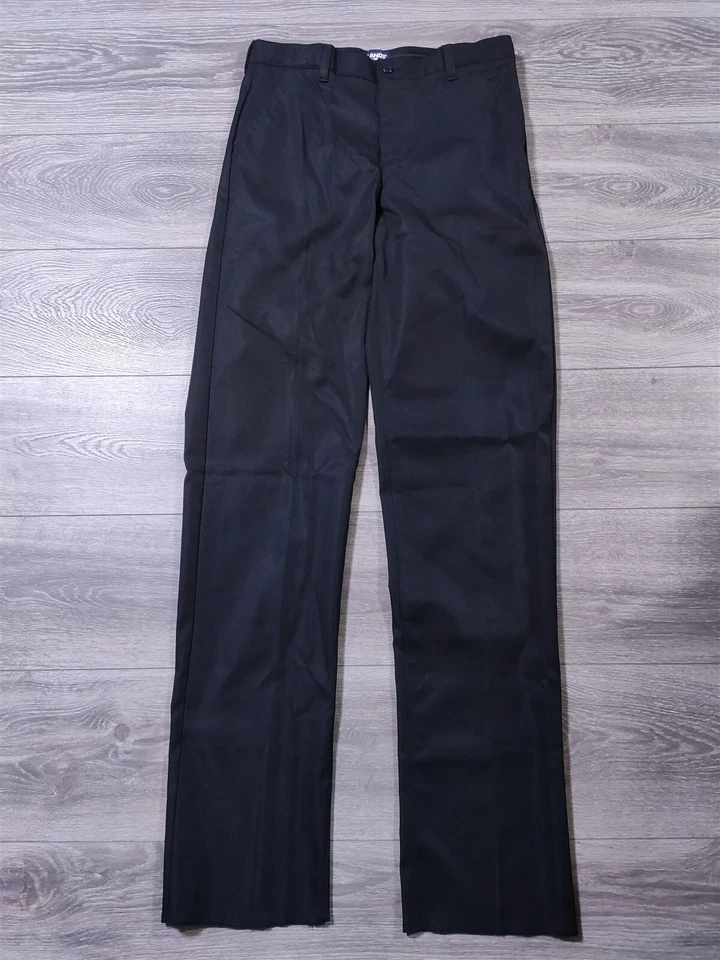 Pantalones Lands End Niños 18 Negro Activo Chino Uniforme Escolar Parte Inferior 35" Entrepierna Foto 1 de 4