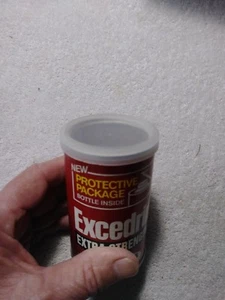 Vintage Excedrin Tin Cardboard Roll Expiration date 5/85 W Plastic Top t25 - Picture 1 of 5