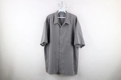 Vintage 90s Quiksilver Surfing Mens Large Spell Out Short Sleeve Button Shirt - Image 1 of 4