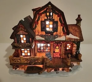 RARE Heartland Valley Village Porcelain Lighted House Ltd Edition Boat Rent Shop - Picture 1 of 8