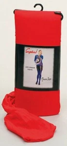 Adult Opaque Red Tights Halloween Xmas Christmas Fancy Dress Accessory - Picture 1 of 1