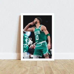 JAYSON TATUM BOSTON CELTICS NBA SIGNED AUTOGRAPH PRINT PHOTO GIFT IDEA - Picture 1 of 2