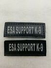 Doggie Stylz Set of 2 Reflective ESA Support K-9 w/Removable Hook&Loop HOOK Back