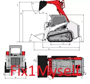 Takeuchi TL150 Operatore caricatore binario e manuali di servizio SPEDIZIONE GRATUITA - Foto 1 di 7
