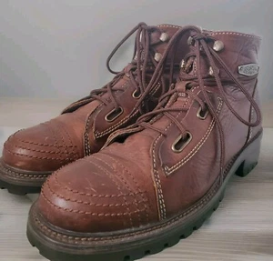 Women's HARLEY DAVIDSON ASHER Leather Steel Toe Motorcycle Boots SZ9# 84253 - Picture 1 of 13