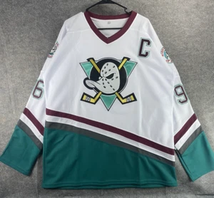 VTG Anaheim Ducks Jersey Men's XL White #96 Charlie Conway NHL Hockey Jersey - Picture 1 of 6